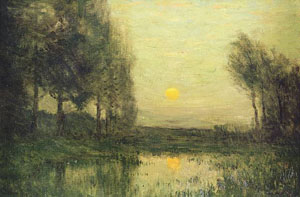 Charles Warren Eaton: September_Moonrise - Domaine public