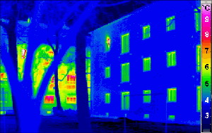 Thermogramme d'une "Passvihaus" - GFDL - Passivhaus Institut